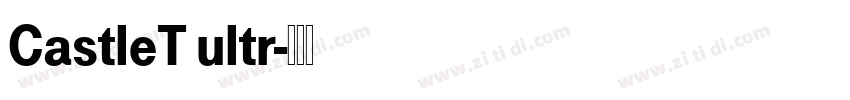 CastleT ultr字体转换